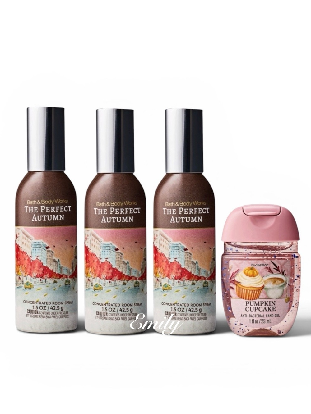 3X Bath & Body Works THE PERFECT AUTUMN Concentrated Room Sprays
